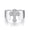 Silver, variant on Simple Cross Shape Micro Inlaid Zircon Rose Gold Plated Women's Ring