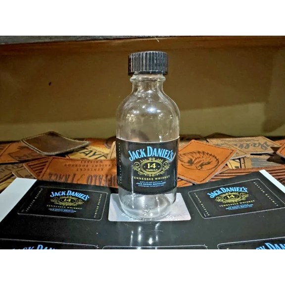 QUEST- Mini Vinyl Bottle Label Stickers - Jack Daniels 14 Years Old - 6 Labels