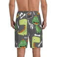 thumbnail image 3 of Daiia Cartoon Dinosaurs Mens Woven Stretch Pajama Short,Short Pajama Pants-4X-Large, 3 of 9