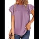 thumbnail image 2 of Blusas Casuales de Corta con Cuello Redondo, Encaje, Crochet y Pompones para Mujer, Color , Talla M, 2 of 7