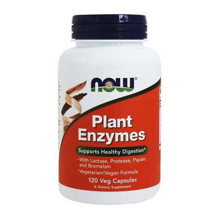 NOW Foods - Enzymes végétales - 120 Vegetarian Capsules