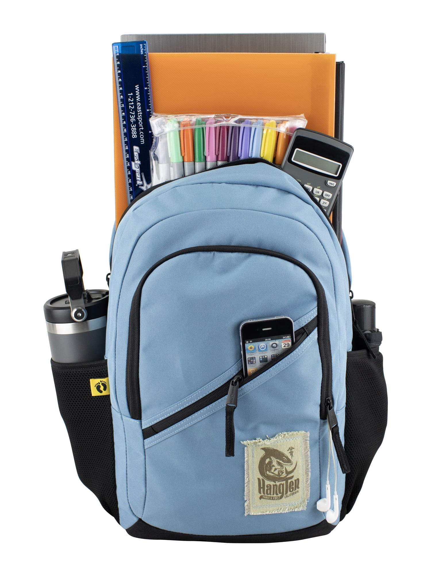 Hang Ten Zen Backpack, Blue Shadow