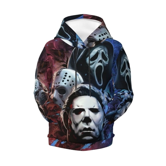 Michael Myers Teen Boys Girls Hoodies 3D Printed Hooded Sweatshirts for Kids Long Sleeve Casual Unisex Pullovers with Pockets