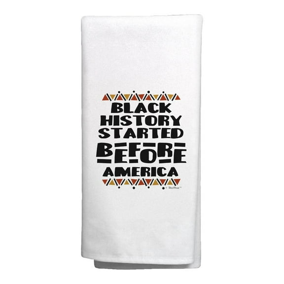 ThisWear Civil Rights Movement Towel Black History Started Before America Kitchen Towel White