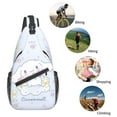 thumbnail image 6 of Cute Cinnamoroll Crossbody Shoulder Bag Backpack Sling Cross Chest Bag Diagonally Daypack Travel Hiking, 6 of 9