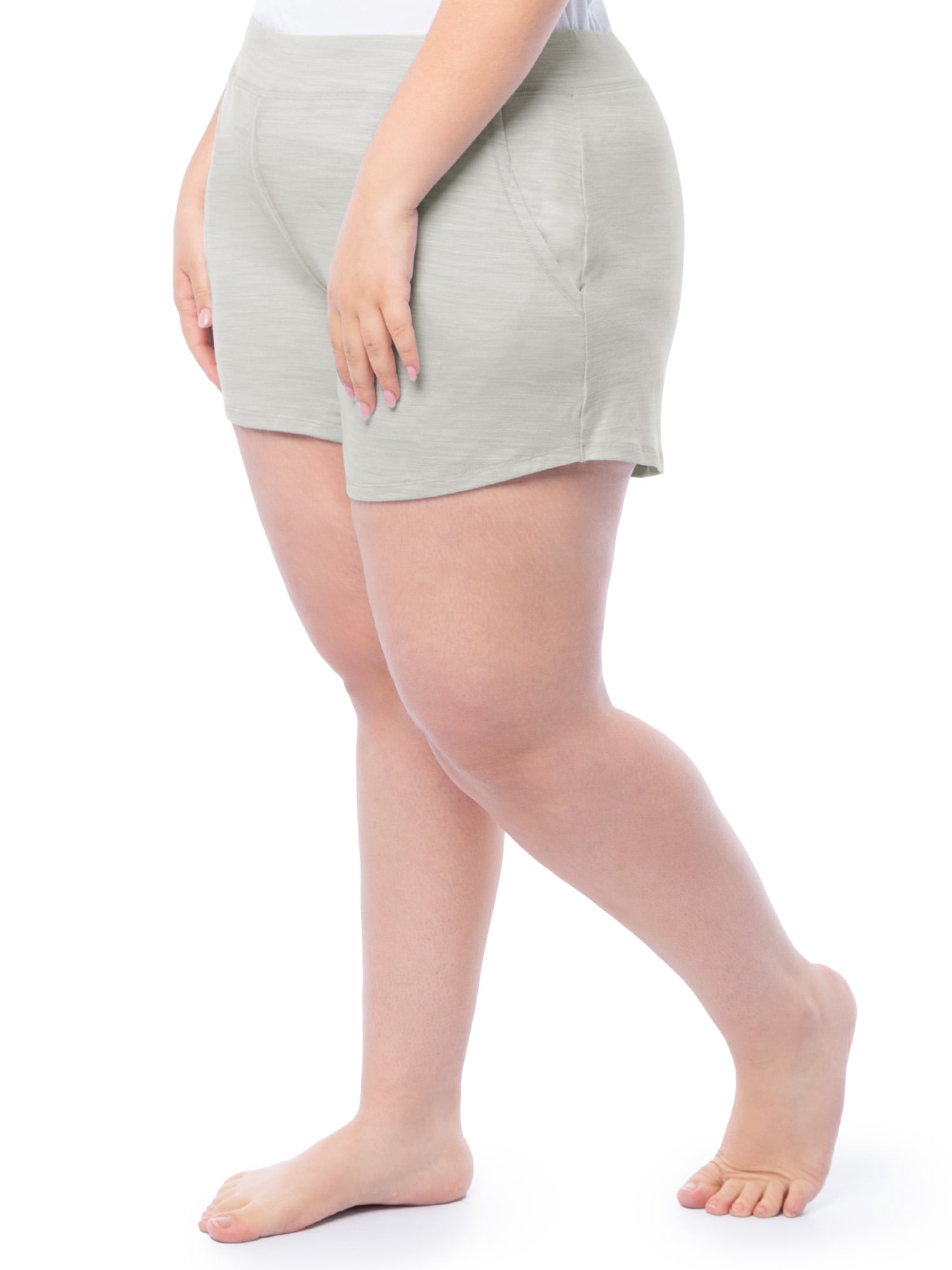 Fruit of the Loom Women's Soft and Breathable Short Sleeve Crew Top & Pajama Short Set, Sizes S-4X