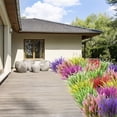 thumbnail image 6 of Artificial Lavender Flowers Outdoor Fade Faux Plastic Plants Garden Porch Window Box Decorating White, 6 of 8