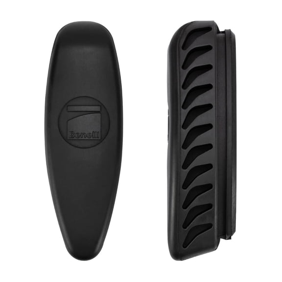 Benelli Super Black Eagle II Wood Stock Recoil Pad, Black Rubber, 7/8" Thick, Chevron Vents (81026)