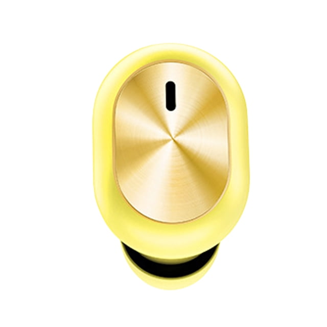 Methold F911 In-Ear Mini Invisible Ture Auricular inalámbrico Auricular Bluetooth 9D Auricular estéreo manos libres impermeable Auricular Cables de audio/vídeo Amarillo