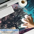 thumbnail image 5 of the Tree Under the Moon Gaming Mouse Mat, Rectangle 3XL Extra Large Mouse Pad 47.3 X 23.6 Inches Non-Slip Rubber Gaming Mouse Pad with Stitched Edges, Office Mouse Pad for Women Men Kids, 5 of 7