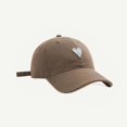 thumbnail image 3 of Yuanlong Unisex Baseball Cap Heart Embroidered Cap Soft Top Adjustable Sizes Stylish Minimalist Hiking Headwear, 3 of 4