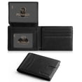 thumbnail image 1 of Cartera RUNBOX RFID de piel para hombre y mujer con 2 ventanas de identificación, 1 of 7