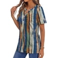 thumbnail image 5 of Fantaslook Womens Blouses Dressy Casual Tops Summer Short Sleeve V Neck Shirts Business Work Blouses, 5 of 10