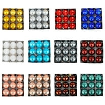 Christmas Balls Decorations, 6cm Christmas Gift Box Plastic Pearl Christmas Decoration Christmas Tree Decoration 9pcs, 6cm/2.36in