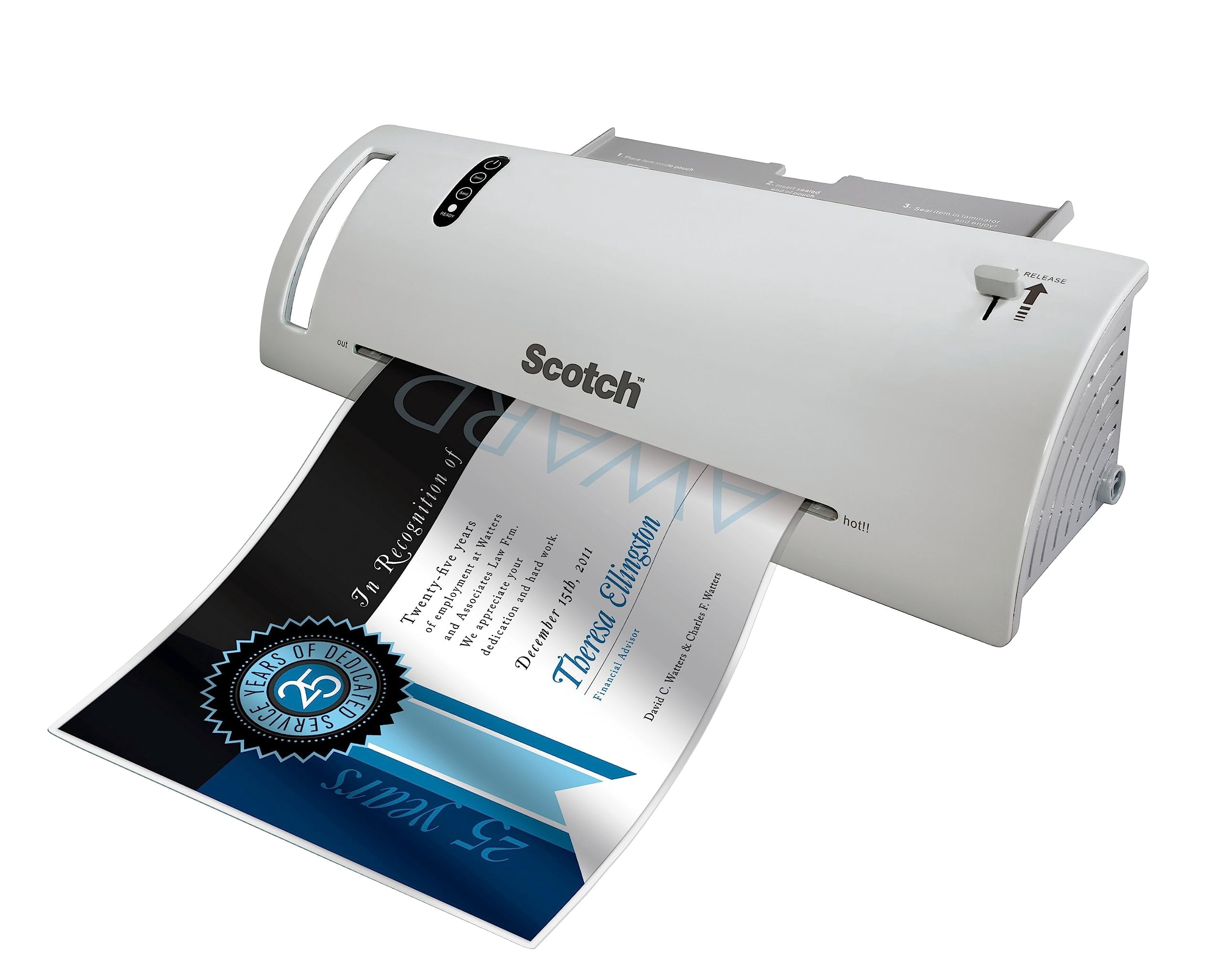 Scotch Matte Thermal Laminating Pouches, Ultra Clear with Matte Finish, Letter Size 8.9 in x 11.4 in, 20-Pack
