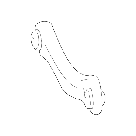 Genuine OE Mercedes-Benz Rear Lateral Arm - 166-350-02-06-64