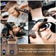 thumbnail image 4 of Regalos para él y maquinilla de afeitar para hombres, recortadora de barba con huecos, revestimientos de peluquero, afeitadoras calvas, kit de aseo para hombres con 4 protectores y 2 cabezal, 4 of 5