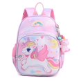 thumbnail image 3 of Mochila de unicornio YONGSHENG rosa de dibujos animados para niñas tamaño 25*14*31cm, 3 of 5