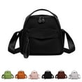 thumbnail image 2 of CUZIBR Women'S Fashion Color Nylon Crossbody Bag Zipper Design Front Pocket Small Leather Bag Adjustable Wide Strap Lightweight Shoulder Purse For Women Daily Mini Carry Bag, 2 of 9
