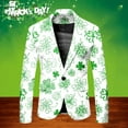 thumbnail image 6 of MSJUHEG St Patricks Day 2 Piece Suit Jackets for Men One Button Tuxedo Slim Fit Blazer Jacket & Pants Sweatpants for Men Mint Green Xxl, 6 of 8
