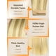 thumbnail image 3 of Extensiones de cabello DOORES con cinta adhesiva para cabello humano, 12 pulgadas, color rubio sucio, 3 of 9