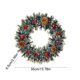 thumbnail image 3 of Herunwer Christmas Wreath with Flocked Pine, Red Poinsettias, Gold Stars, Natural Pine Cones, Holiday Door Decorations, 3 of 6