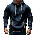 thumbnail image 2 of New Arrivals Otaozi Mens Hoodies Pullover Casaul Long Sleeve Hoodies for Men Black Baggy Mens Sweatshirt Zip Up Tall Mens Tops Summer 2025 Gifts for Men, 2 of 4