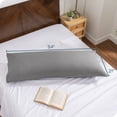 thumbnail image 7 of Bare Home Body Pillowcase - Envelope Closure - Ultra Soft - Double Brushed - Light Gray, 7 of 7