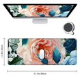 thumbnail image 2 of nygtbtfer Green Desk Mat Desk Mouse Pads Pink Mouse Pad Large, Big Computer Keyboard Mouse Mat Desk Pad Mat with Stitched Edge for Women Home Office Decor Deskmat 31.5x11.8 in, 2 of 6