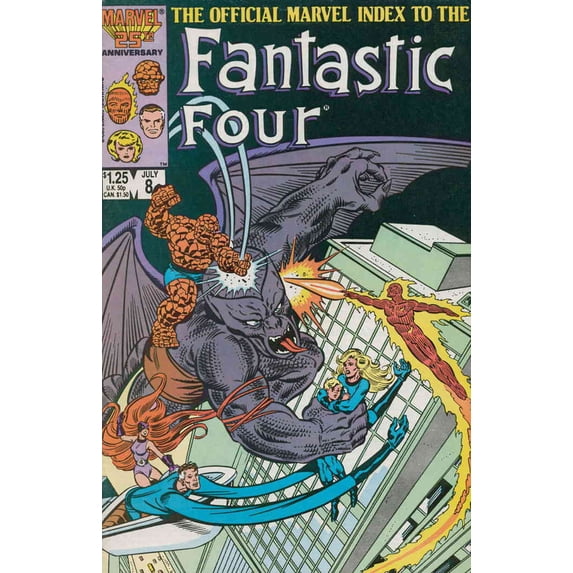 Official Marvel Index to the Fantastic Four #8 VF ; Marvel Comic Book