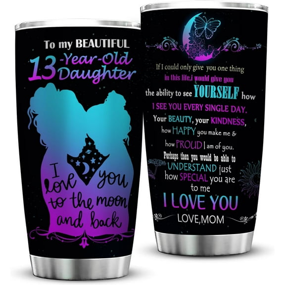 Gifts for 13 Year Old Girl, 13th Birthday Girls, 13 Year Old Girl Birthday Gift Ideas, 20OZ Tumbler Cup