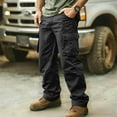 thumbnail image 2 of Paiwinds Men's Straight Leg Cargo Pants with Multiple Pockets, Elastic Waist for Outdoor Fitness, Hiking, Work Activities and Casual Wear, 2 of 3