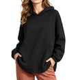 thumbnail image 2 of Hilenly Oversized Hoodies for Women Long Sleeve Pullover Hoodie Hooded Sweatshirts Comfort Travel Outfits, 2 of 10