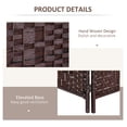 thumbnail image 6 of 6' Tall Wicker Weave 3 Panel Room Divider Privacy Screen - Brown, 6 of 8