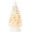 White, variant on Nordic Hygge 2024 Newest 16.5" Hand Painted Resin Christmas Tree with Lights, Pre-lit Xmas Tree Decor Lighted Tabletop Decoration with Multicolored LED Bulbs, Green