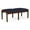 Navy, variant on Lenox Wood Reception Waiting Room 18" 2-Seat Bench / Walnut Wood / Black
