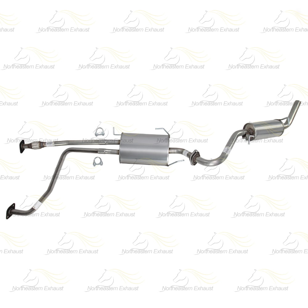 Northeastern Exhaust Stainless Steel Exhaust Muffler Assembly & Resonator for SUV – Direct Fit Fits 1997–2000 Infiniti QX4 & 1996–2000 Nissan Pathfinder 3.3L | Free Hardware Included | Durable