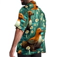thumbnail image 3 of Platypus Men's Short Sleeve Poplin Shirt, Casual Printed Button Down, Summer Beach Hawaiian Shirts, Unisex, 3 of 6