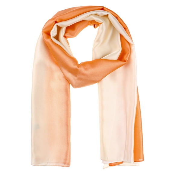 INSPIRAR CHIC Bufandas de Satén de Color Gradiente para Mujeres, Coloridas, Ligeras y Suaves, Pañuelo Hijab, Envolturas, Chal 70.9"x35.4" Gradiente-9