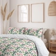 thumbnail image 2 of Ambesonne Cactus Down Alternative Quilt Comforter, Succulents Cactus Flamingo, Full, Ivory Pink Reseda Green, 2 of 5