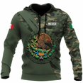 thumbnail image 3 of Sudadera con capucha con estampado 3D de la bandera de México para hombre, sudadera informal de camuflaje, sudadera con capucha de gran tamaño para hombre y mujer, ropa deportiva para hombre, 3 of 4