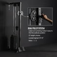 thumbnail image 4 of Mikolo Functional Trainer Home Gym, Dual Wall Mounted Cable Pulley Machine with 200LBS Weight Stack,Lat Pull and Low Row Station,27 height options,Full Body Workout at Home, 4 of 11