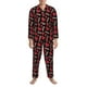 thumbnail image 3 of Balery Heart Pijama para Hombre de Dos Piezas con Manga Larga, Conjunto de Dormir y Descanso Suave con Bolsillos-Medium, 3 of 7