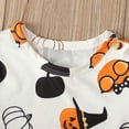 thumbnail image 7 of Dresses For Girls Toddler Kids Baby Pumpkin Print Headbands Outfits Dress 4 Years-5 Years, 7 of 7