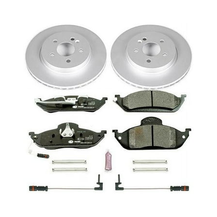 Power Stop Front Euro-Stop ECE-R90 Certified Brake Pad and Rotor Kit ESK864