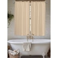 thumbnail image 4 of Khaki Solid Color Living Room Curtains 2 Panel, Aesthetics Contemporary Luxury Cafe Window Treatment, Extra Long Farmhouse Bedroom Bathroom Kitchen Curtains Drapes 104"x72", 4 of 6