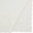 thumbnail image 3 of Fennco Styles Elegant Lace Border Table Runner 16" W x 72" L - White Rectangular Table Cover for Home Décor, Banquets, Wedding, Family Gathering and Special Events, 3 of 3