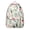 Artistic Floral, variant on Boho Folk Ethnic Mandala Canvas School Backpack, Abstract Sacred Meditation Daypack with Artistic Cultural Ornament Pattern