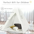 thumbnail image 6 of Gymax 5.5ft Portable Cotton Kids' Play Tent Indian Tent Game Sleeping House, 6 of 10