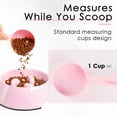 thumbnail image 4 of SuperDesign 1 Cup Dog Food Scoop for Container Melamine Measuring Scoop for Dogs Cats Birds and Rabbits Pet Food Feeding Scoop Dishwasher Safe - Baby Pink, 4 of 8